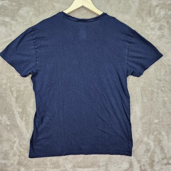 Polo Ralph Lauren T-Shirt Men's Size L Red Pony Logo Short Sleeve Blue - Picture 2 of 10